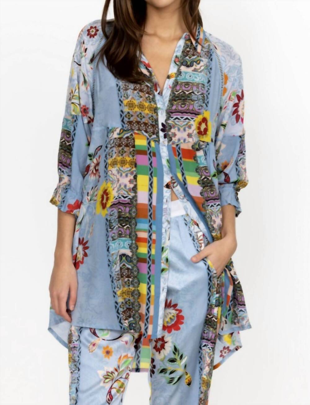 NEW JOHNNY WAS adonia tunic in rainbow